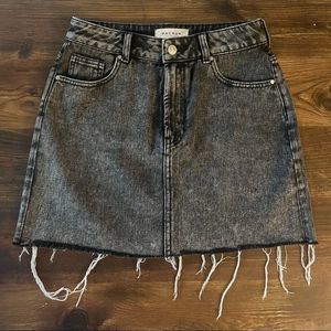 PacSun Black Denim Mini Skirt